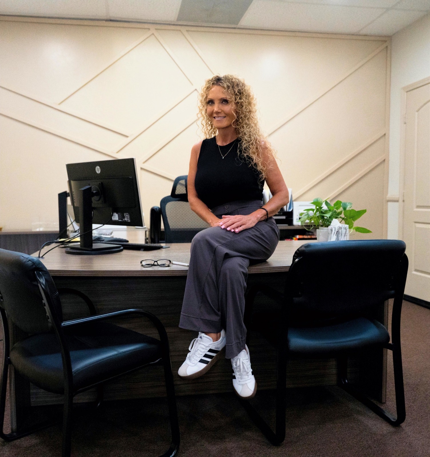 Michelle Williams in her Canyon Lake office